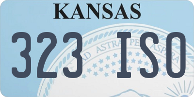 KS license plate 323ISO