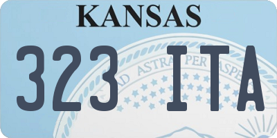 KS license plate 323ITA