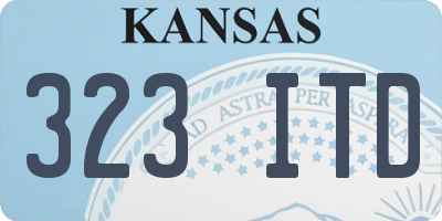 KS license plate 323ITD