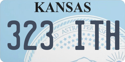 KS license plate 323ITH