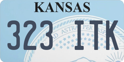 KS license plate 323ITK