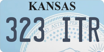 KS license plate 323ITR