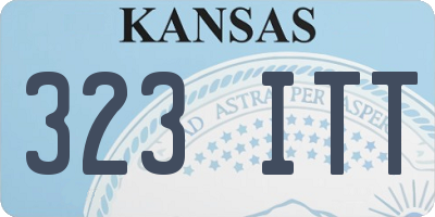 KS license plate 323ITT