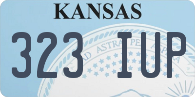 KS license plate 323IUP