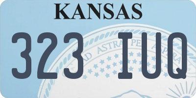 KS license plate 323IUQ
