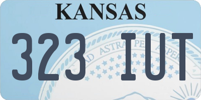 KS license plate 323IUT