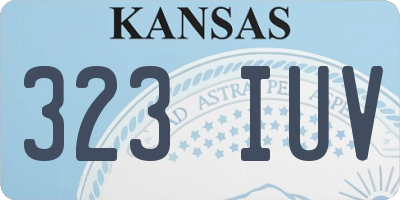 KS license plate 323IUV