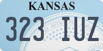 KS license plate 323IUZ