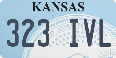 KS license plate 323IVL