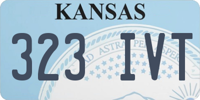 KS license plate 323IVT