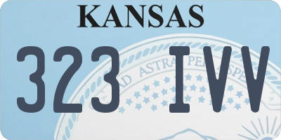 KS license plate 323IVV