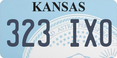 KS license plate 323IXO