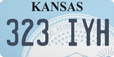 KS license plate 323IYH