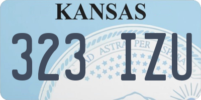 KS license plate 323IZU