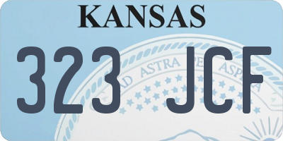 KS license plate 323JCF