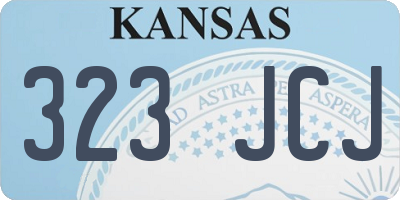 KS license plate 323JCJ