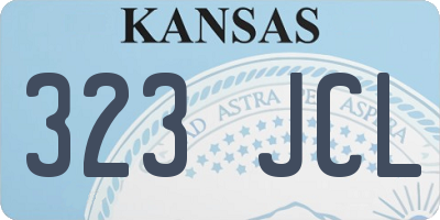 KS license plate 323JCL