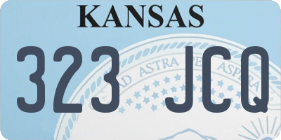 KS license plate 323JCQ