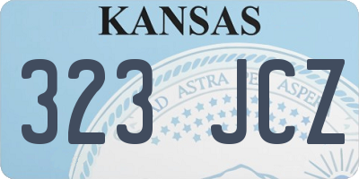KS license plate 323JCZ