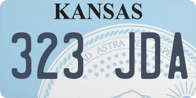 KS license plate 323JDA