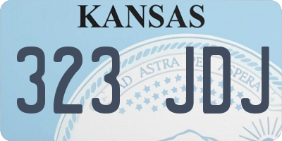 KS license plate 323JDJ