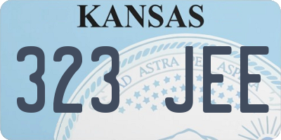 KS license plate 323JEE