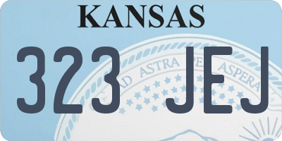KS license plate 323JEJ