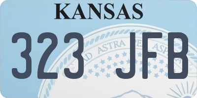 KS license plate 323JFB