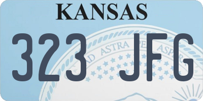 KS license plate 323JFG