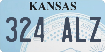 KS license plate 324ALZ
