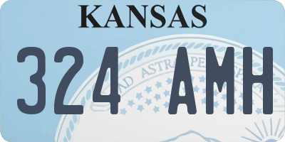 KS license plate 324AMH