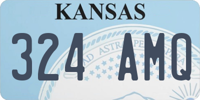 KS license plate 324AMQ