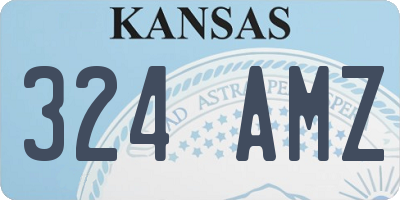 KS license plate 324AMZ