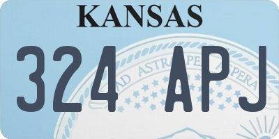 KS license plate 324APJ