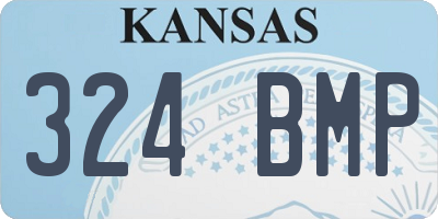 KS license plate 324BMP