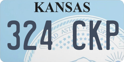 KS license plate 324CKP