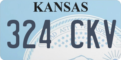 KS license plate 324CKV