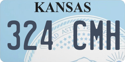 KS license plate 324CMH