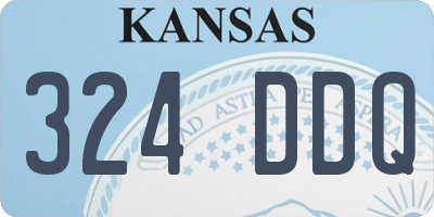 KS license plate 324DDQ