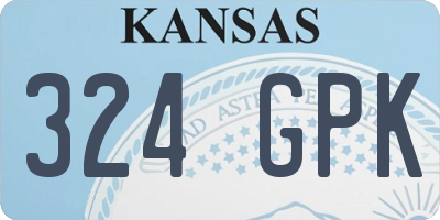 KS license plate 324GPK