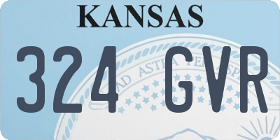 KS license plate 324GVR