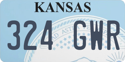 KS license plate 324GWR