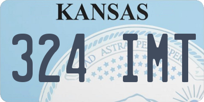 KS license plate 324IMT