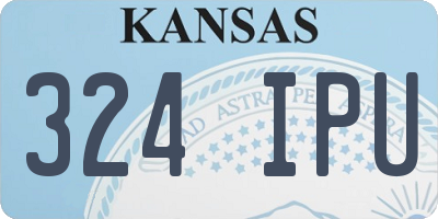 KS license plate 324IPU