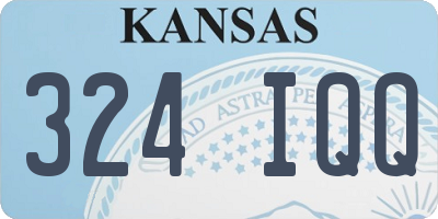 KS license plate 324IQQ