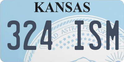 KS license plate 324ISM