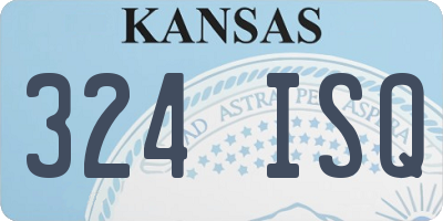 KS license plate 324ISQ