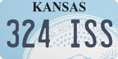 KS license plate 324ISS