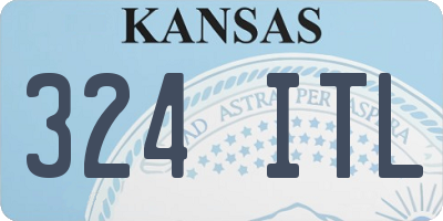 KS license plate 324ITL