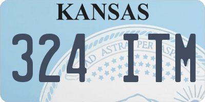 KS license plate 324ITM